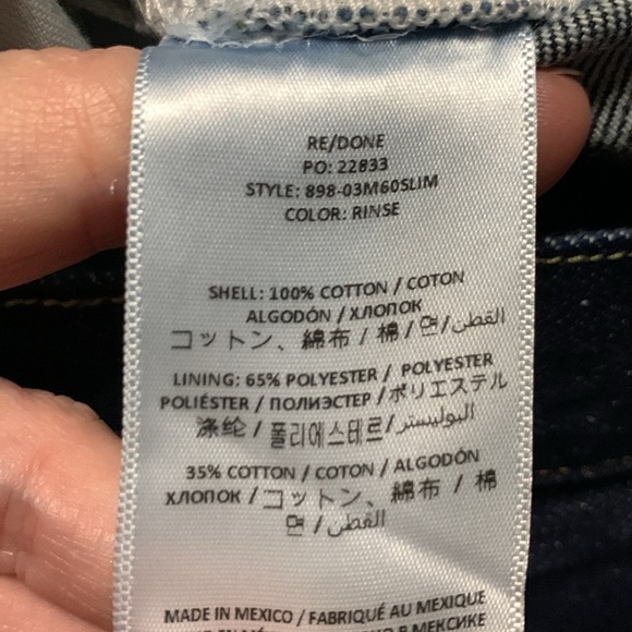 RE/DONE 60’s Dark Wash 36 - Picture 5 of 15